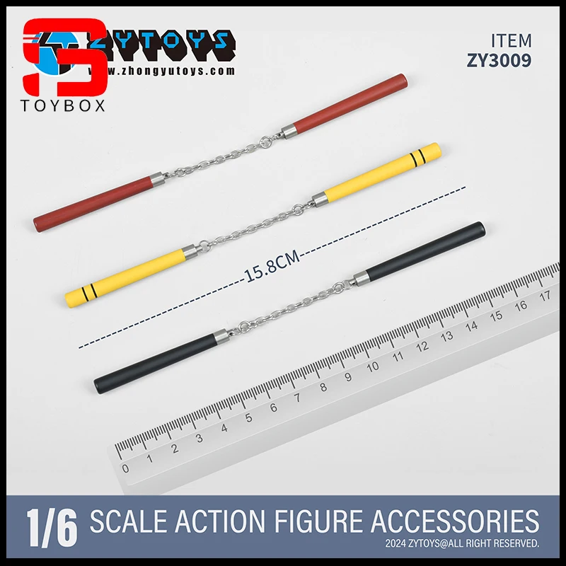 In Stock ZYTOYS ZY3009 1/6 Scale Nunchakus Model 15.8cm Weapon Scene Accessories Props Fit 12'' Soldier Action Figure Body Dolls