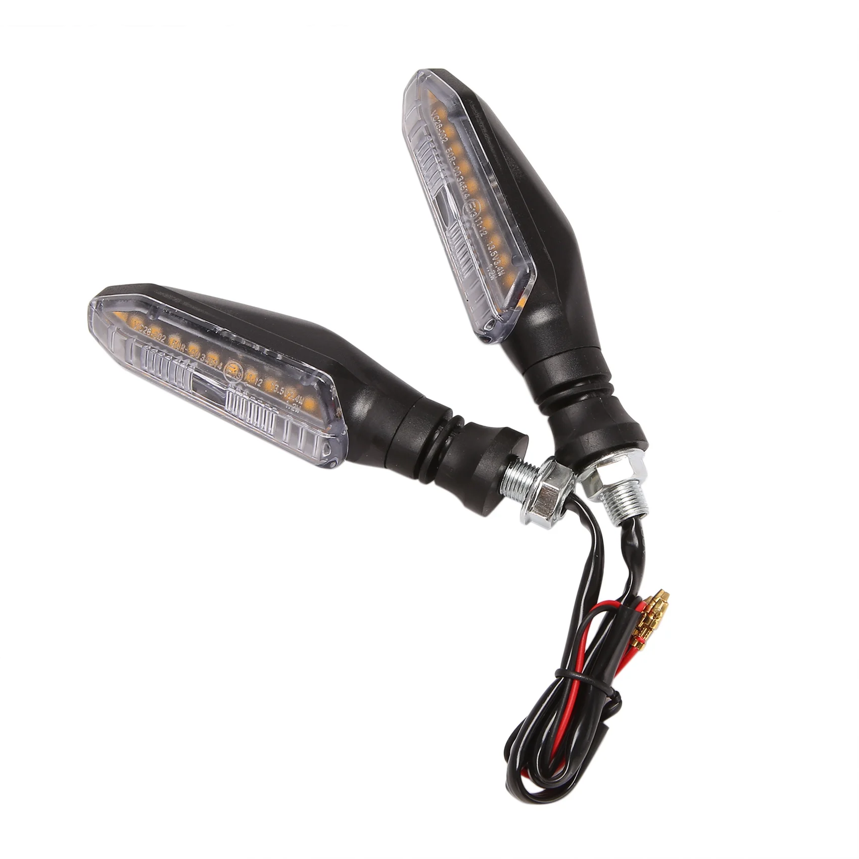 2 pçs motocicleta led dinâmico sinal de volta luz indicadora sinal volta para honda cb250 kawasaki yamaha suzuki