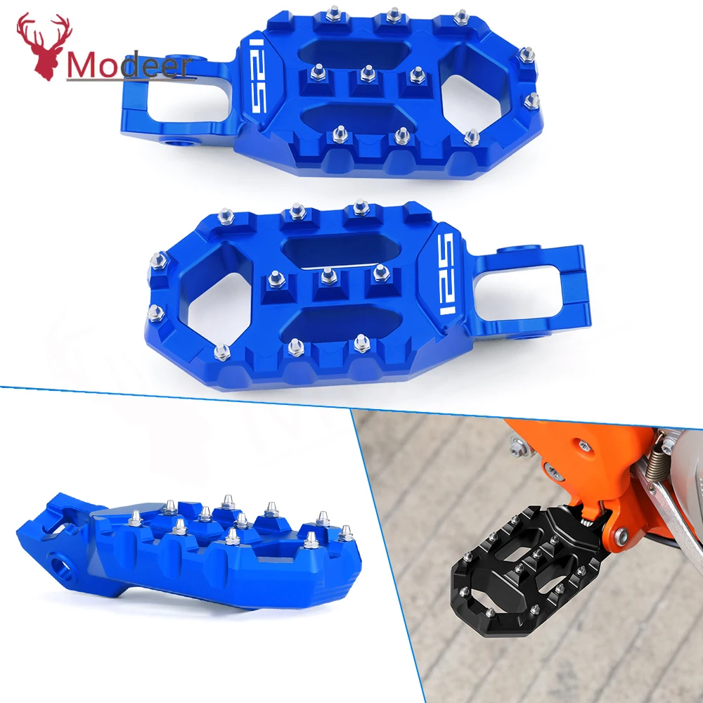 

For Hus TC85 TC125 TC250 TC 85 125 250 Motorcycle Accessories Aluminum Footrests Pedals Foot Lever Foot Pegs Rest 2018 - 2022