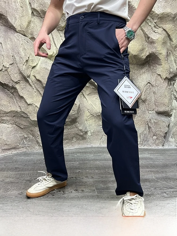 

Dingli Main Prtion! High-End Heat-Sed! 4D Tailoring! Men's Outdoor Softell Casual Pants Autumn Anti-Tear Waterproof