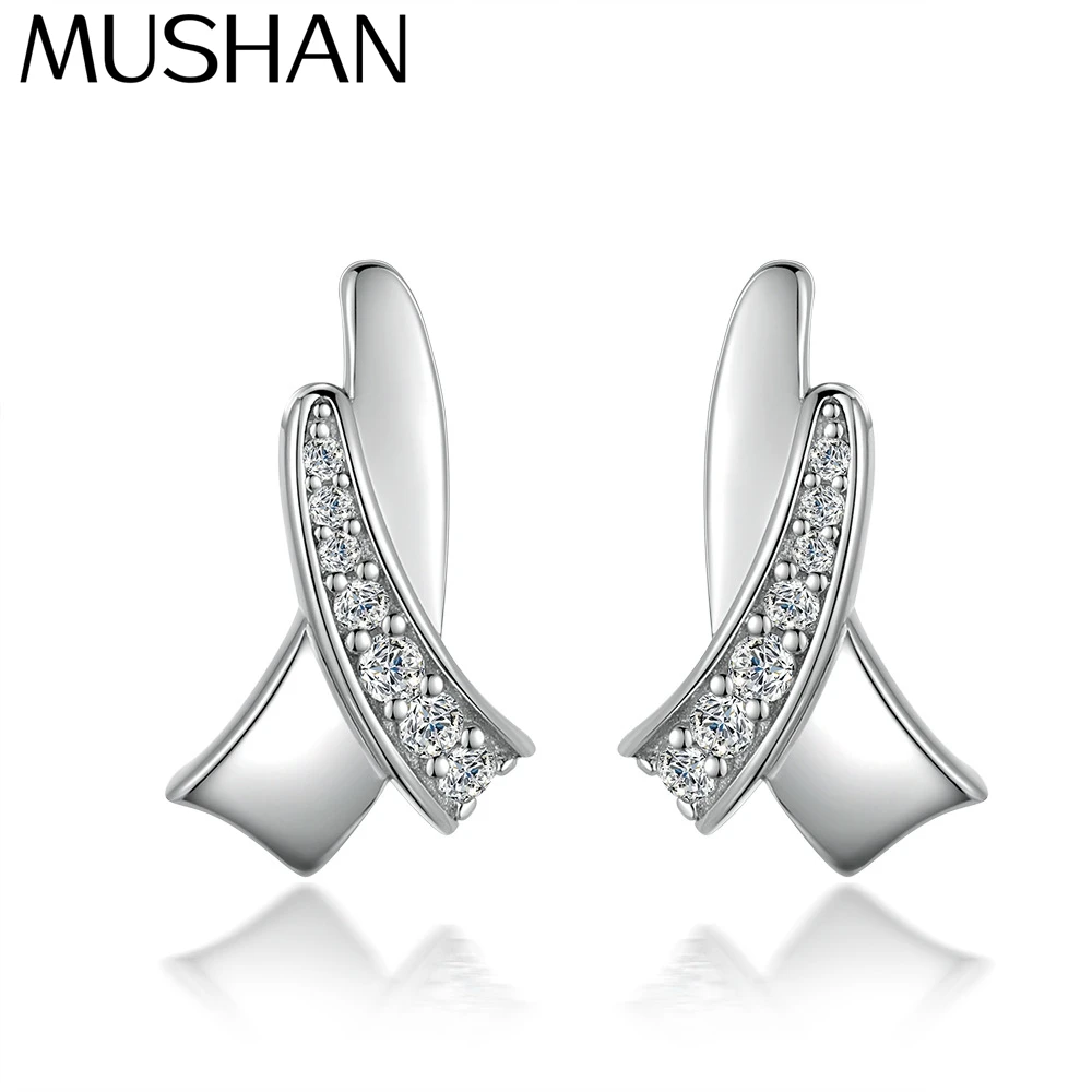 

Серьги MuShan Designer Jewelry из стерлингового серебра 925 пробы с цирконием класса 5А, родиевое покрытие, для женщин, изысканные ювелирные изделия