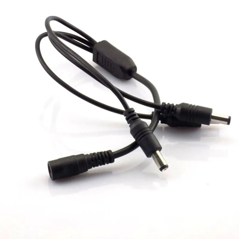 1/5/10pcs 1 Female to 3 Male 12V DC Power Splitter 5.5*2.1mm Plug Cable for CCTV Security Camera Power Supply Adapter C5