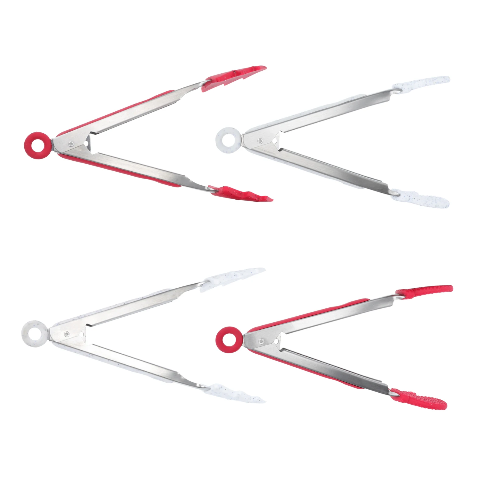 

4pcs Christmas Food Tongs Heat Resistant Kitchen Serving Kitchen Serving Tongs Clips For Bbq Grilling Cooking Utensils