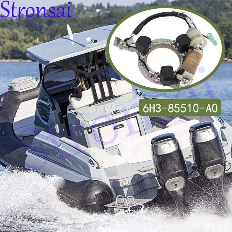 

6H3-85510-A0-00 Подвесной статор в сборе 6H3-85510-A1 Для Yamaha Подвесной двигатель Pursun 60HP E60MLHY 6H3-85510 Лодочный двигатель Genera