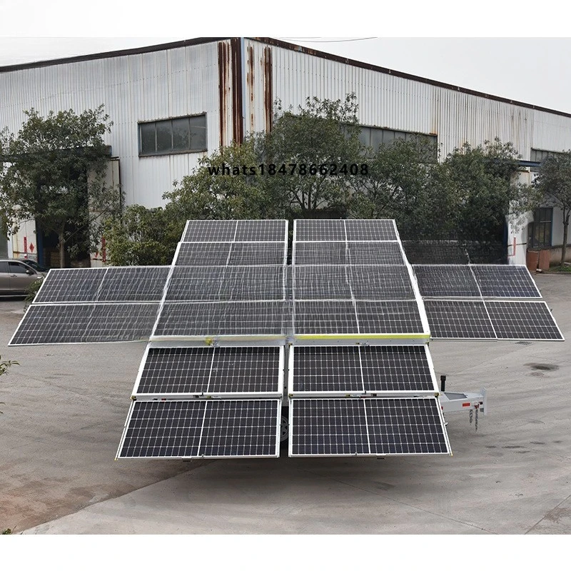 Solar generator 6000w solar system portable solar trailer