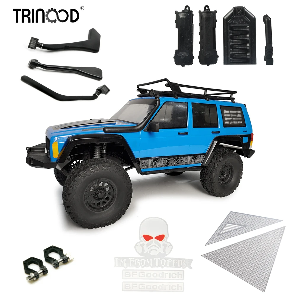 TRINOOD Simulated RC Car Body Sticker/Escape Board/Engine Air Intake Supercharger Cover  For 1/10 RC Crawler Car DIY Parts