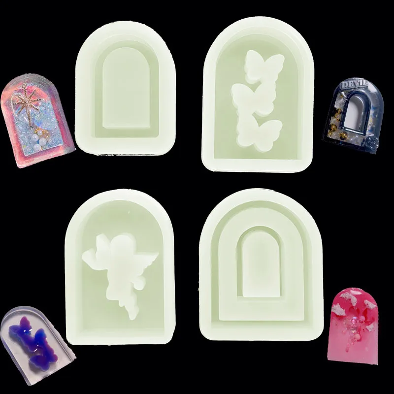 

DIY Crystal Epoxy Resin Silicone Molds for Jewelry Tools Arch Jewelry Accessories Angel