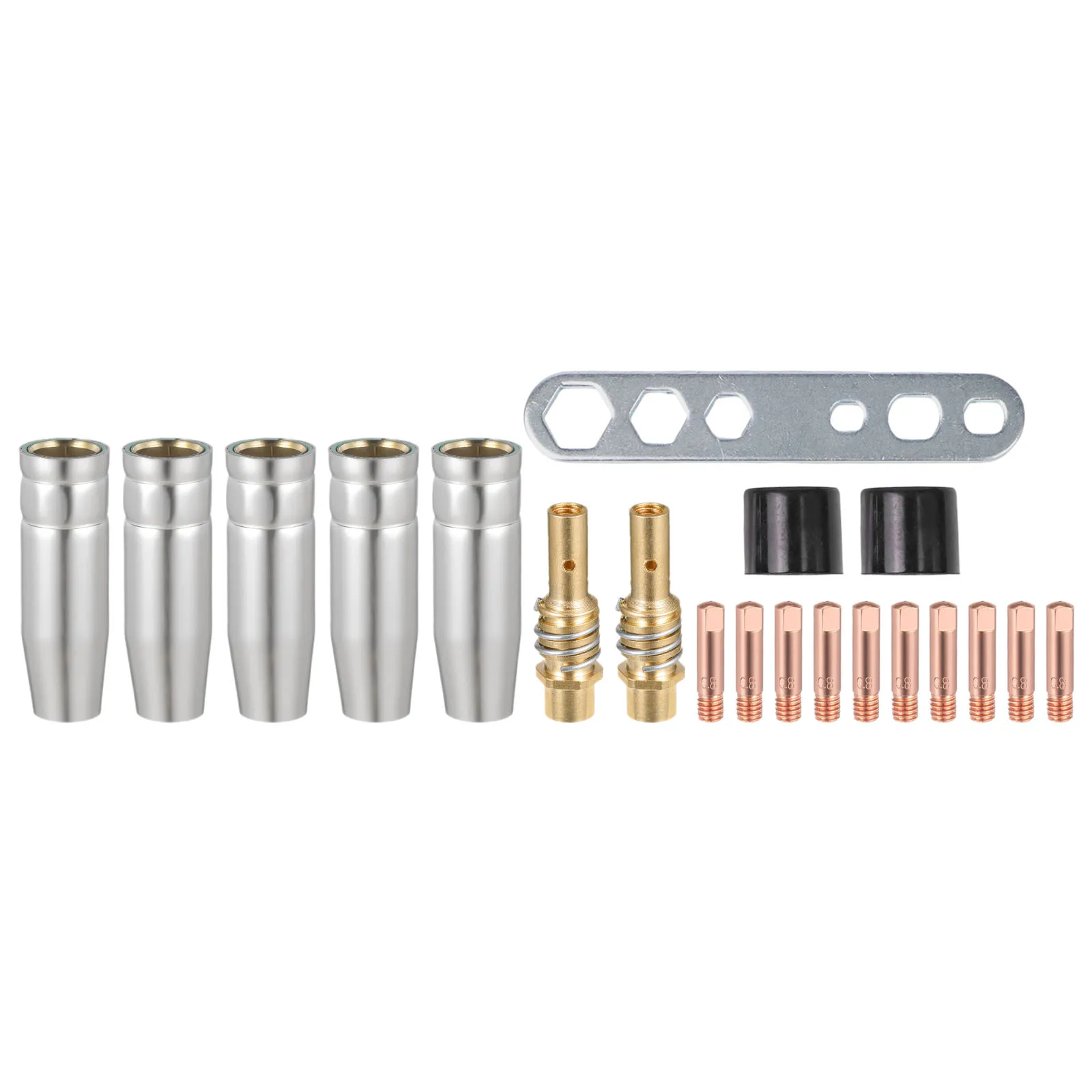 

Welding Tasks Welding Torch Nozzles 22 Piece Welding Accessory Set Silver,Copper,Black Copper Welding Accessories