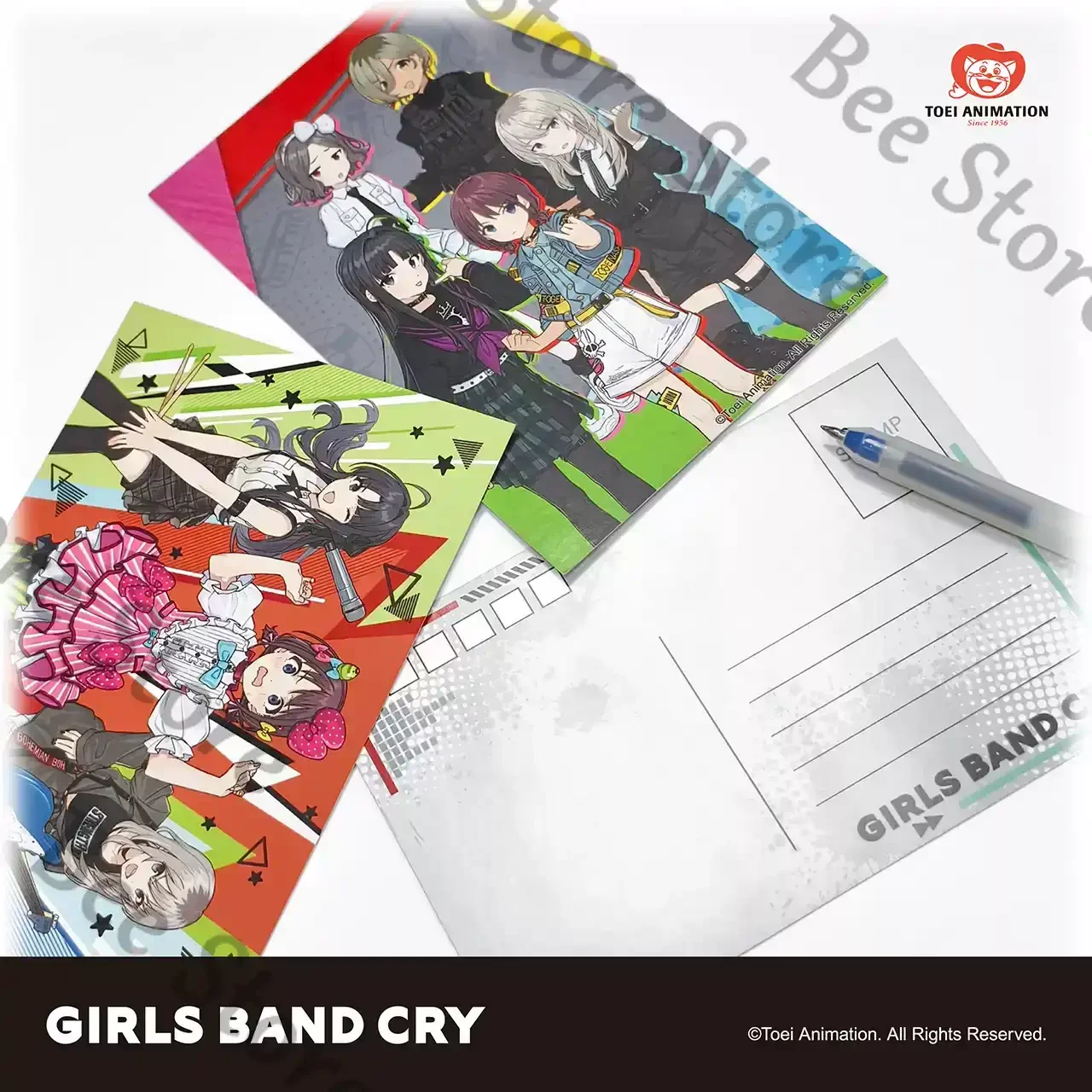 Anime GIRLS BAND CRY SUBARU NINA  MOMOKA  TOMO  RUPA Cosplay Cartoon Genuine Postcard Collection Card Decoration Gift Ornament view 4