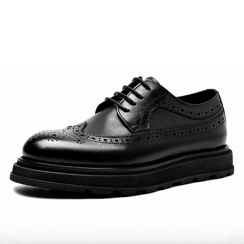 

Мужская винтажная обувь высокого качества из натуральной кожи, роскошные классические мужские деловые классические классические элегантные итальянские черные туфли из воловьей кожи