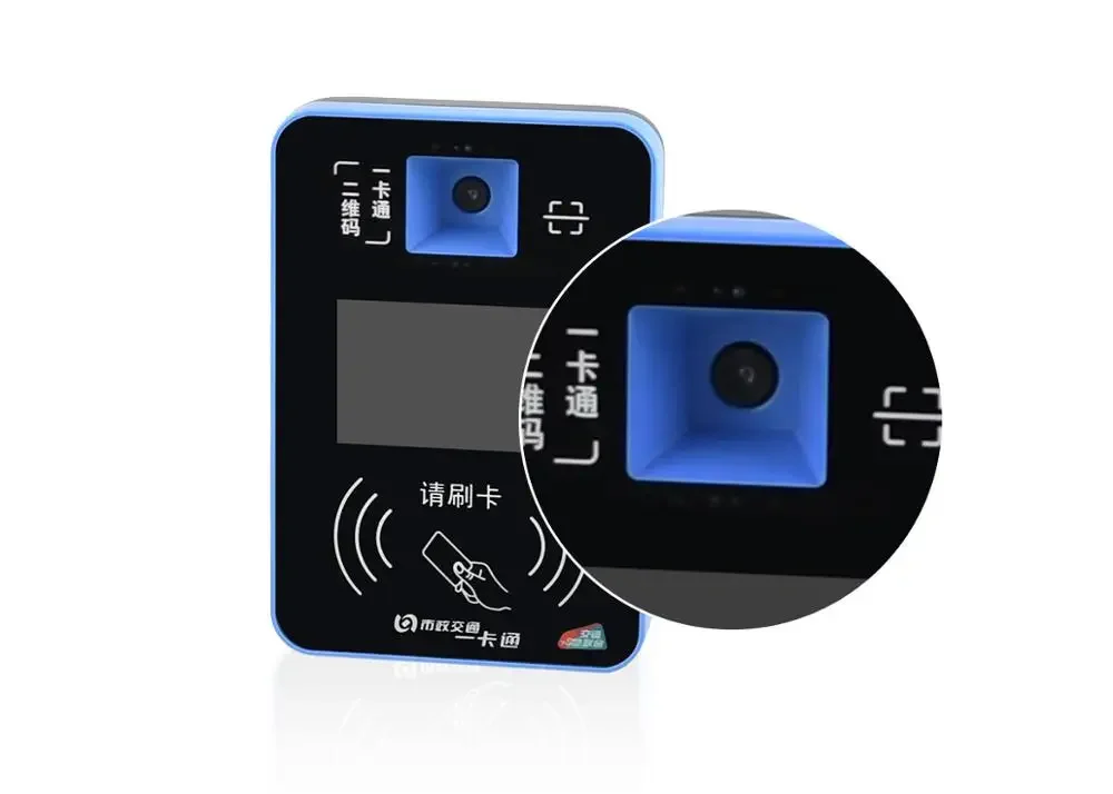 Barcode Scanner com Smart Card Reader, NFC, Rakinda, RS485, ônibus