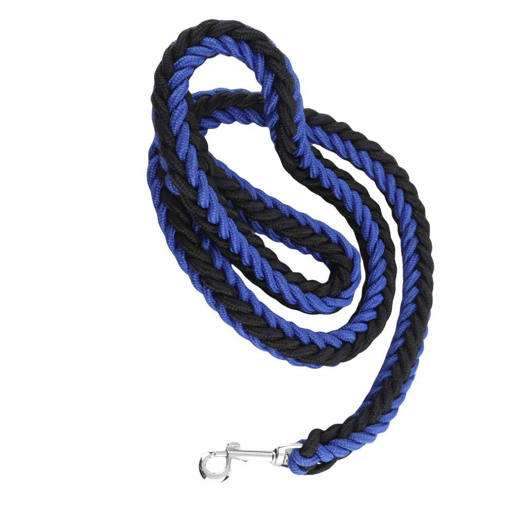 8-strand Woven Dog Slip Lead Bright Color Strong Cord Dog P Chain Adjustable Loop Lightweight Dog Leash Daily Walking