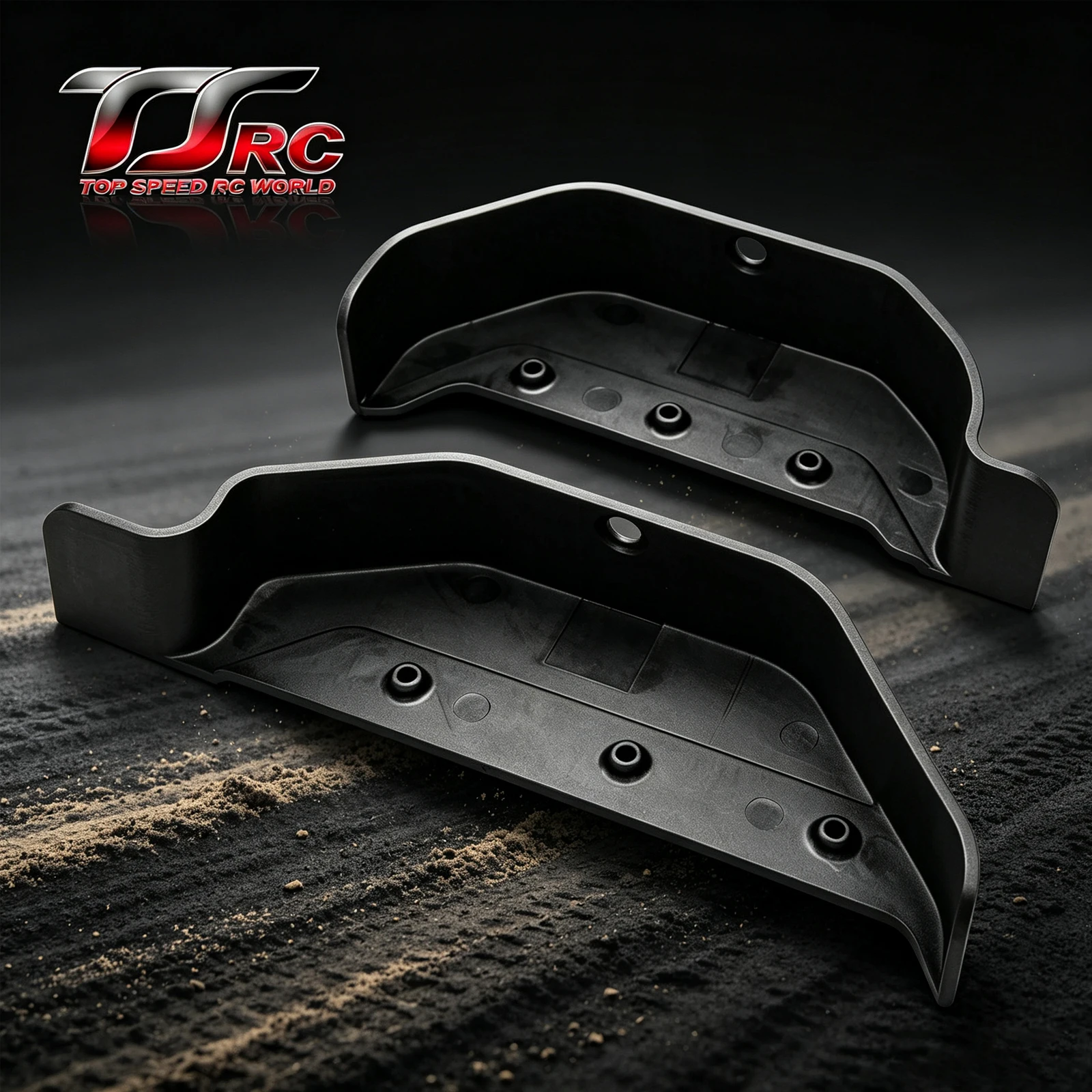 1/5 RC Upgraded Plastic Left & Right Rear Mud Guards Fender Splash Shield Set for Rovan Rofun Baja 4WD Buggy
