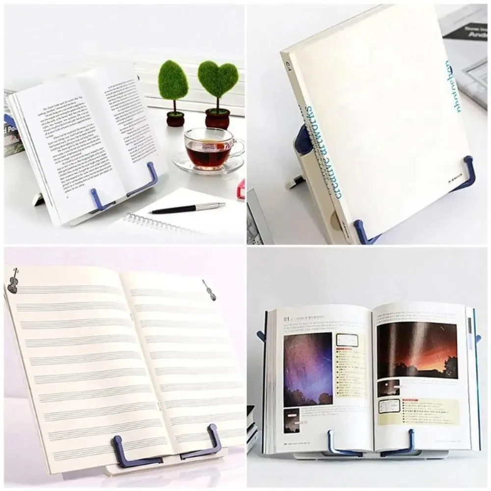 Portable Reading Stand Books Stand Recipe Shelf Folding Holder Cookbook Holder Organizer Bookend For Music Score Recipe Tablet