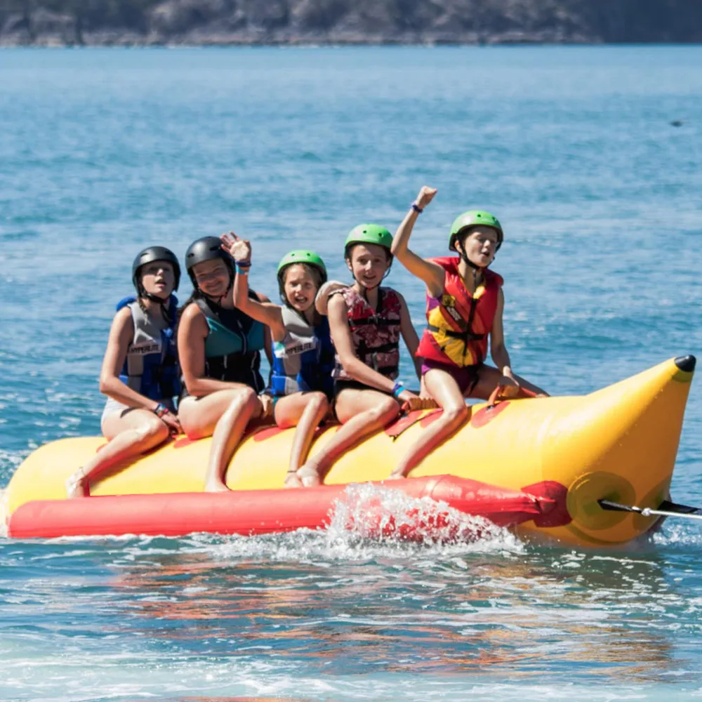 

Надувная лодка-банан из ПВХ для активного отдыха, буксируемая, с сиденьями