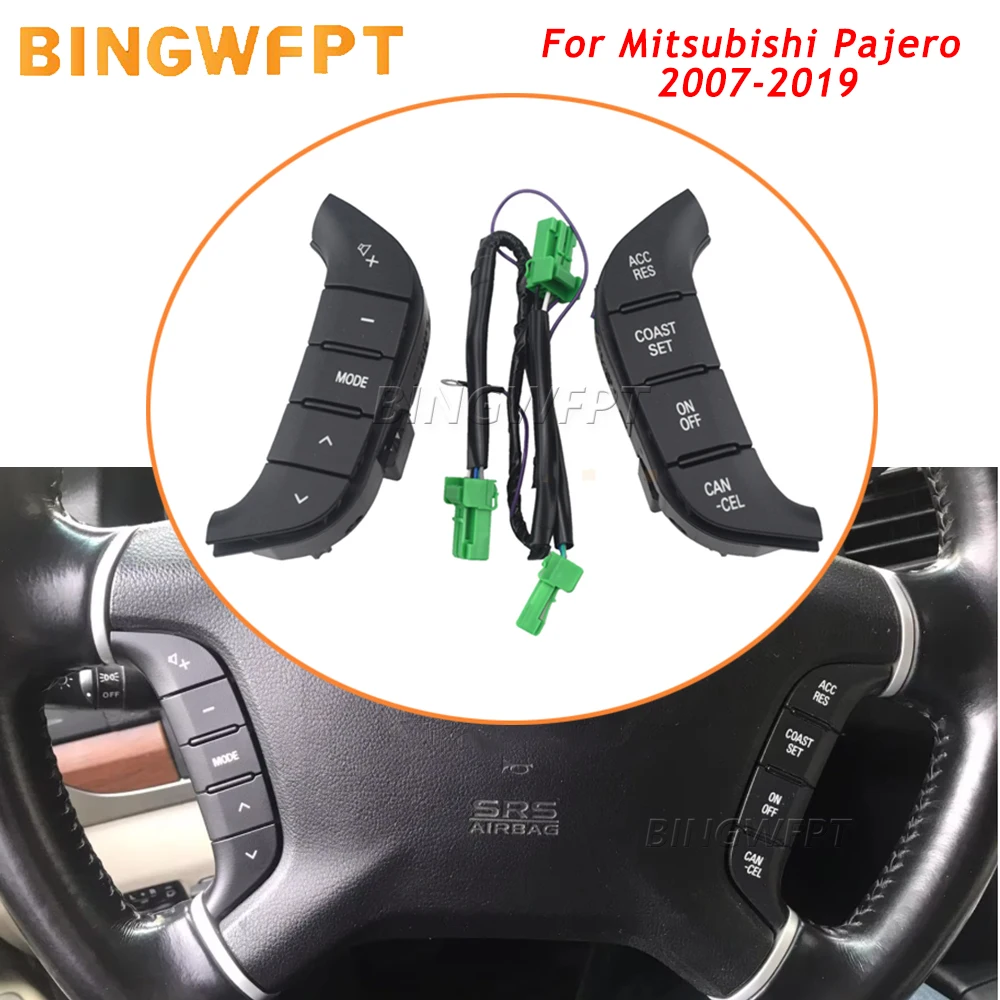 

Steering Wheel Audio Radio Control Switch Button For Mitsubishi Pajero 2007 2008 2009 2010 2011 2012 2013 2014 2015 2016