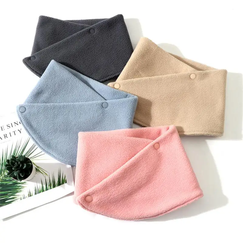Vrouwen Winter Fleece Sjaal Dikker Warmte Herfst Hals Mouw voor Mannen Sjaal Sjaals Pluche Dubbellaags Halsdoek Sjaal Ring