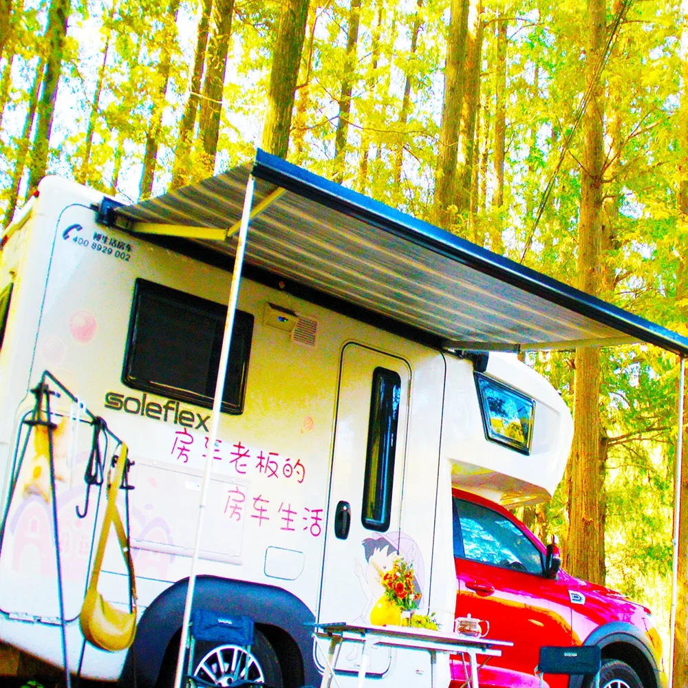 مظلة RV اليدوية بمحرك STLF Soleflex S27E لقافلة المقطورة Motohome #2