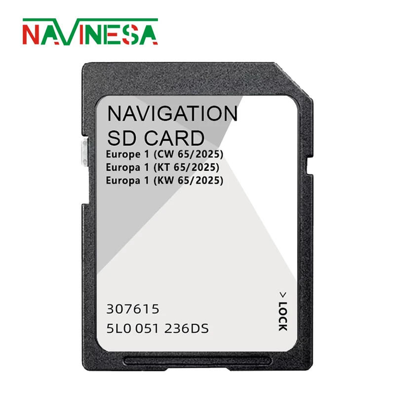 32GB New Navigation MIB2 GPS SD Card A1 2025 for Skoda Sat 5L0051236DS Nav GPS Card