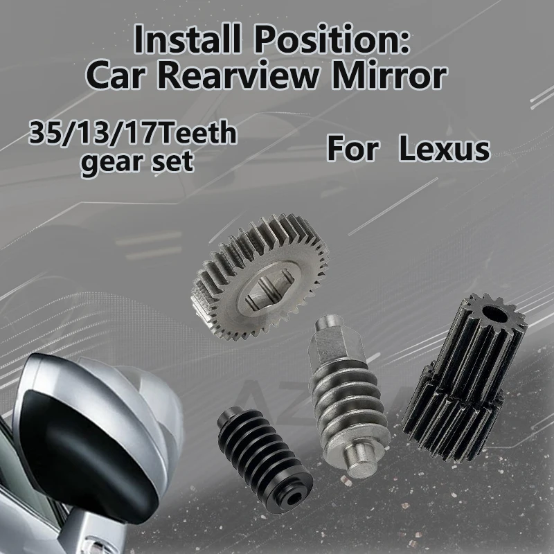 

AZGIANT For Lexus GS300/GS350/GS430/GS450h/GS460 Car Fold Mirror Motor metal gear assemblies auto mirrors parts R L replacement