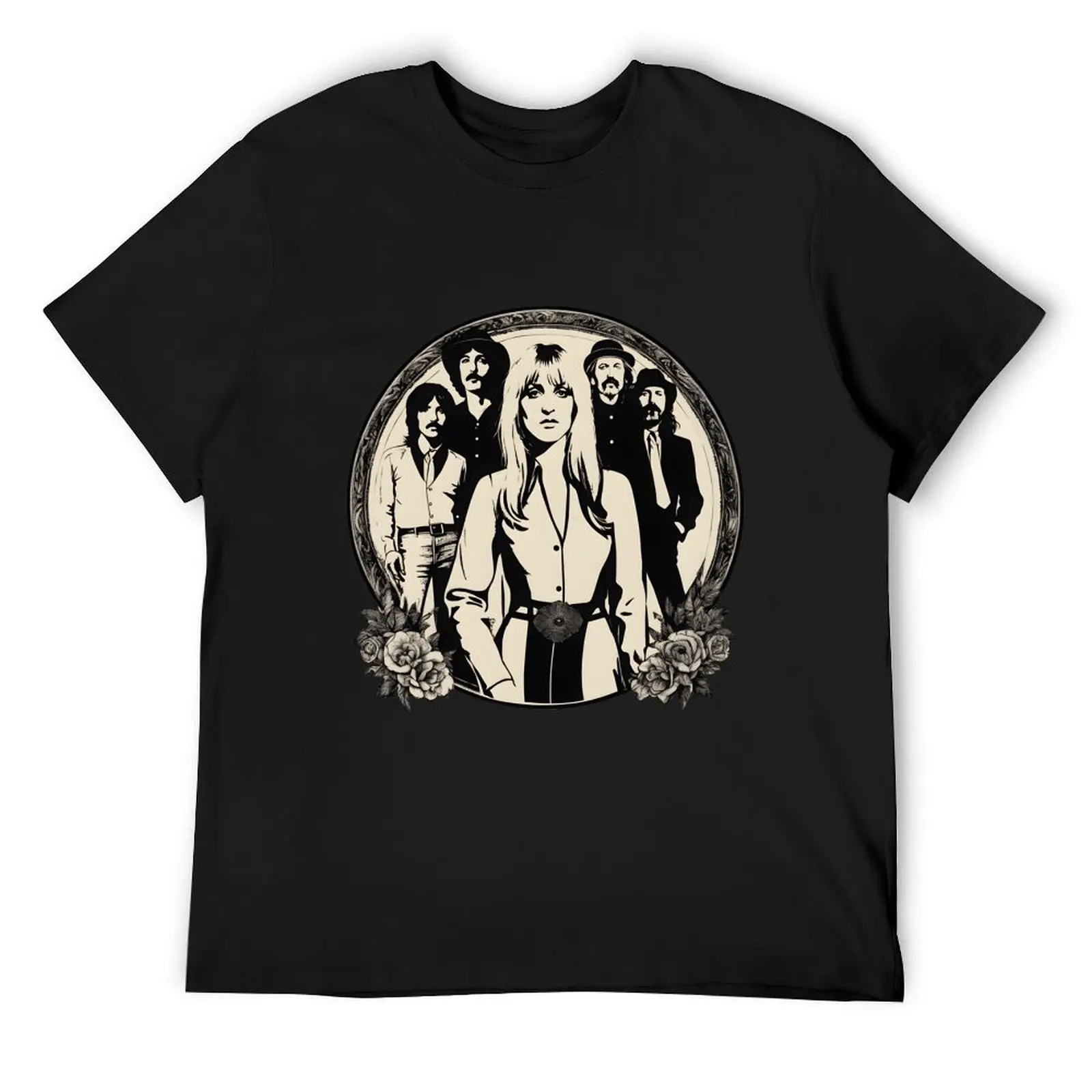 

fleetwoodmac tribute T-Shirt Short sleeve tee cute tops Man t-shirt mens t shirts top quality
