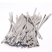 100PCS Width4.6x150/200/250/300/350/400/450/500/550/600/650/700/800mm Stainless Steel Zip CABLE TIES LOCK TIE WRAP