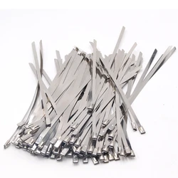 100PCS Width4.6x150/200/250/300/350/400/450/500/550/600/650/700/800mm Stainless Steel Zip CABLE TIES LOCK TIE WRAP