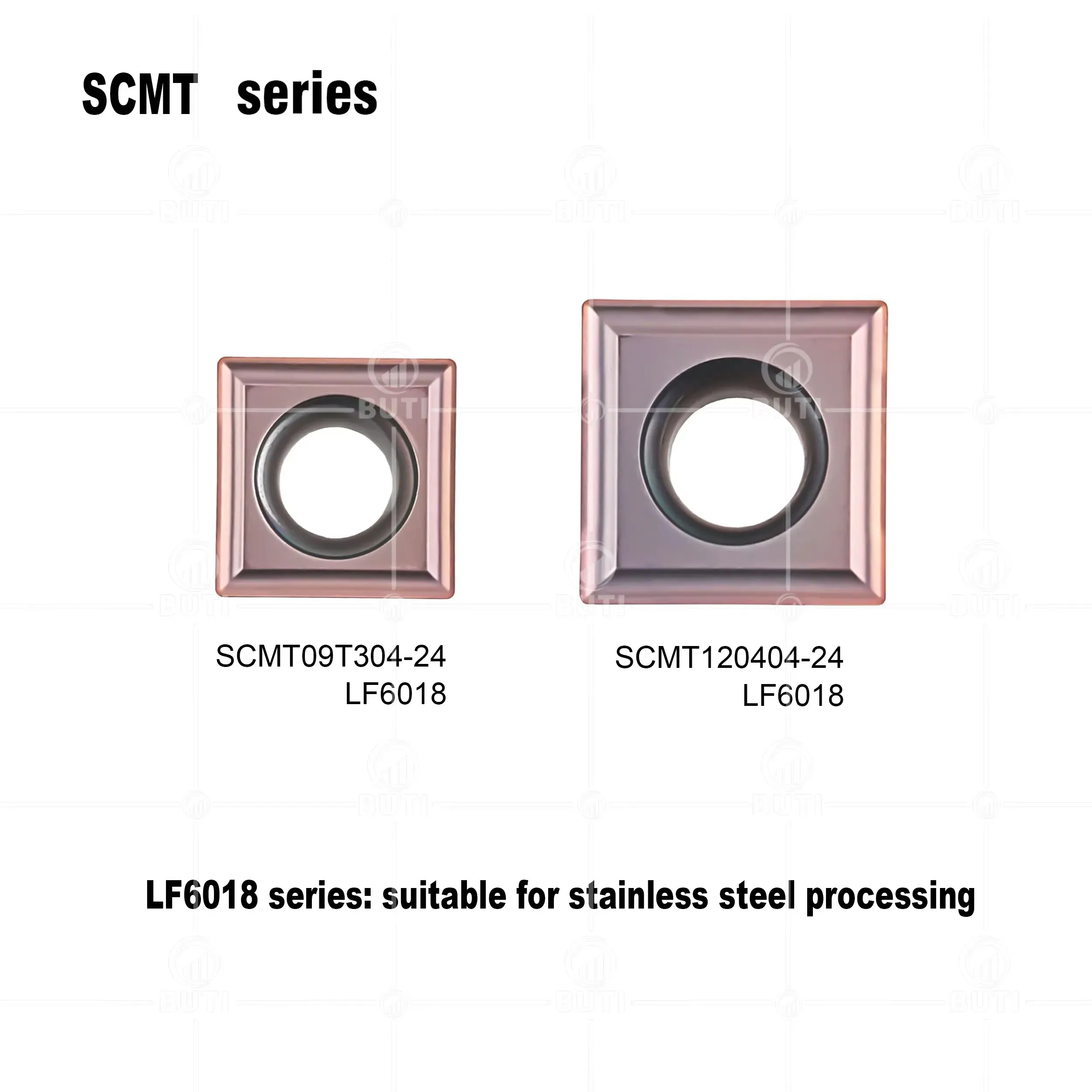 

DESKAR 100% Original numerical control Turn blade SCMT09T304-24 SCMT120404-24 LF6018 Square outer circle inner hole Turning Tool