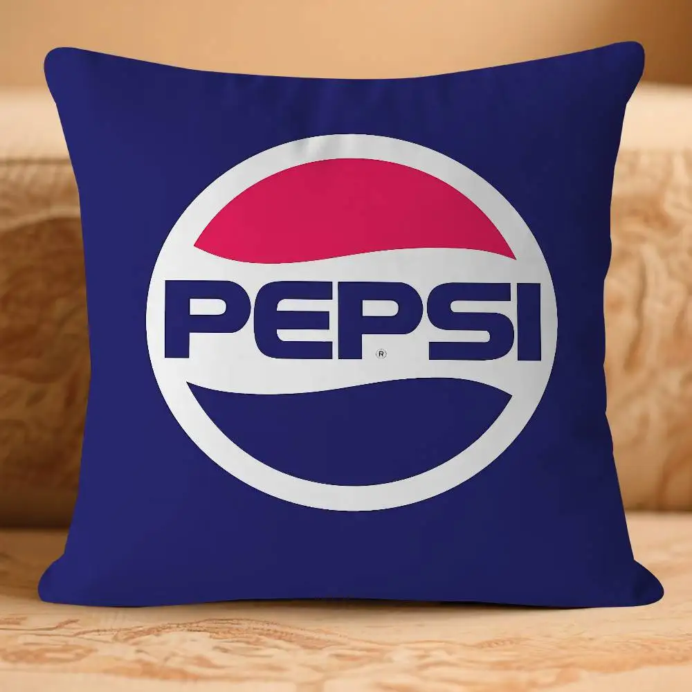 SodaS Brand Art - غطاء وسادة بيبسيس قابل للإزالة وقابل للغسل - كتان ناعم لجميع المواسم