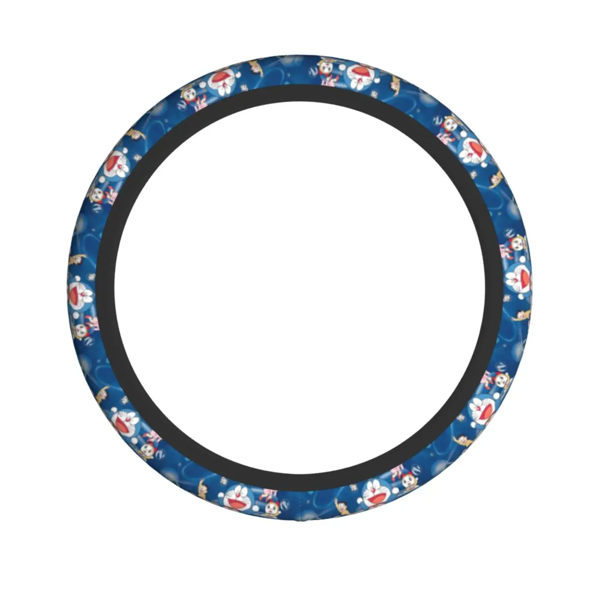 Doraemons Protector para volante de coche Cubiertas suaves y cómodas para automóvil Suite Accesorios lindos para automóvil para 14,5-15 pulgadas