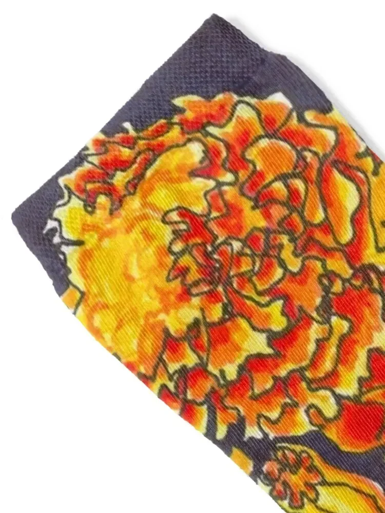 Marigolds Socks Christmas winter gifts Run happy Socks For Women Men's