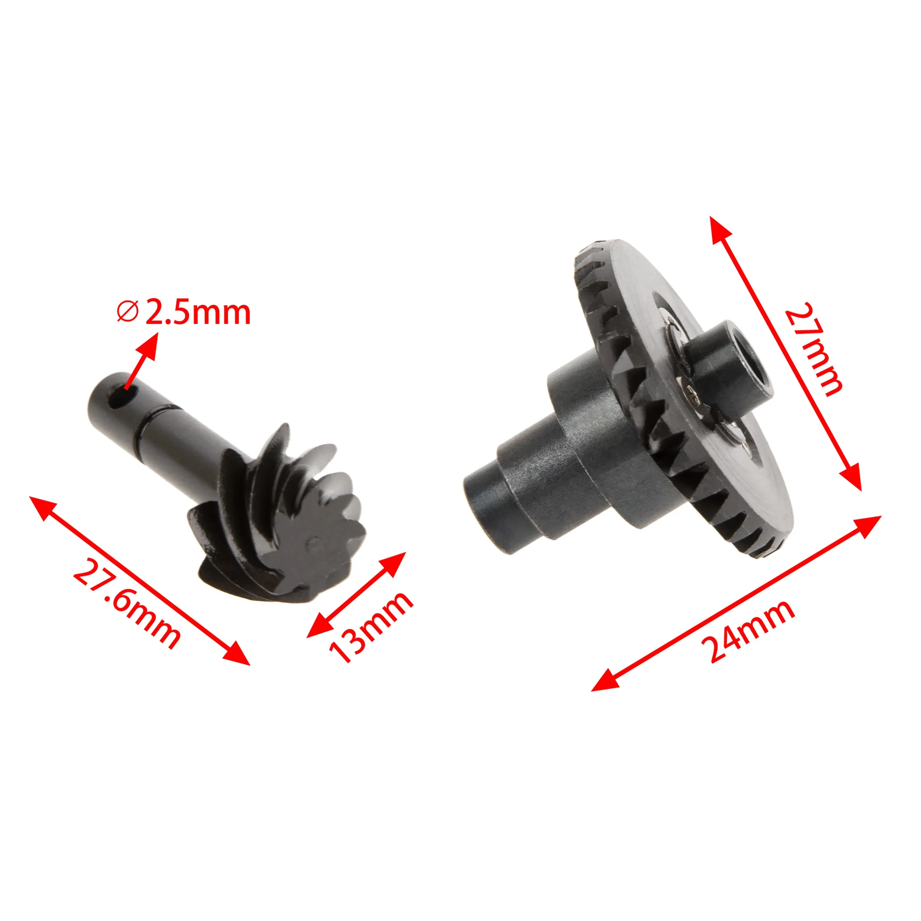 8T 30T Steel Spiral Bevel Gear Front Rear Axle Gears for SCX10 II 90046 90047 AR44 AR45