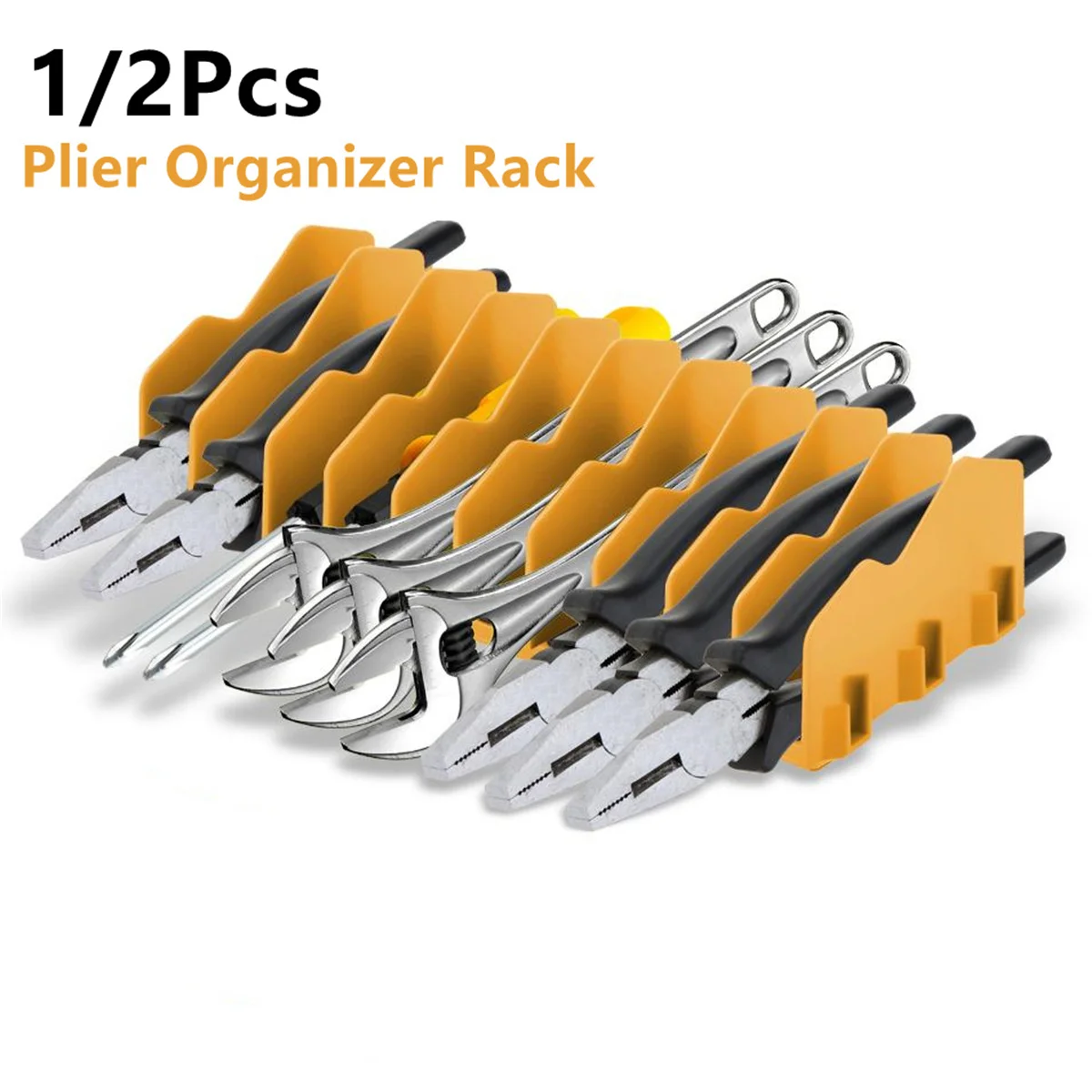 10 slots plier organizer rack Drawer Toolbox Sturdy Pliers Tool Organizer Storage Rack Space-Saving for Cutters Hammers Hand