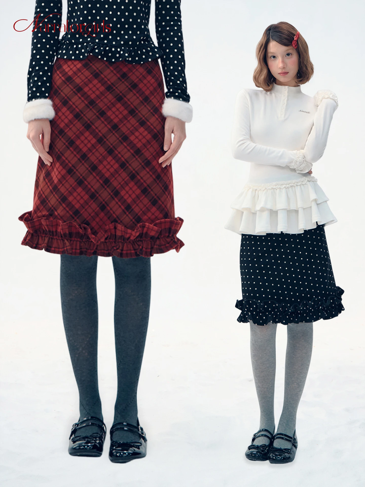 

Классическая клетчатая юбка-миди А-силуэта с 3D кружевной отделкой в стиле ретро Narratorgirls, женская, из полиэстера