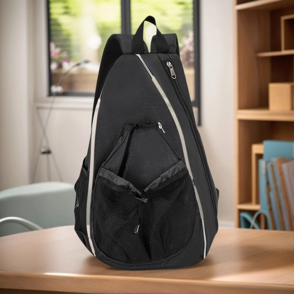 Adjustable Racket Bag with Hanging Hook Pickleball Rackets Backpack Portable Racket Rucksack Sports Training Shoulder Tennis Bag