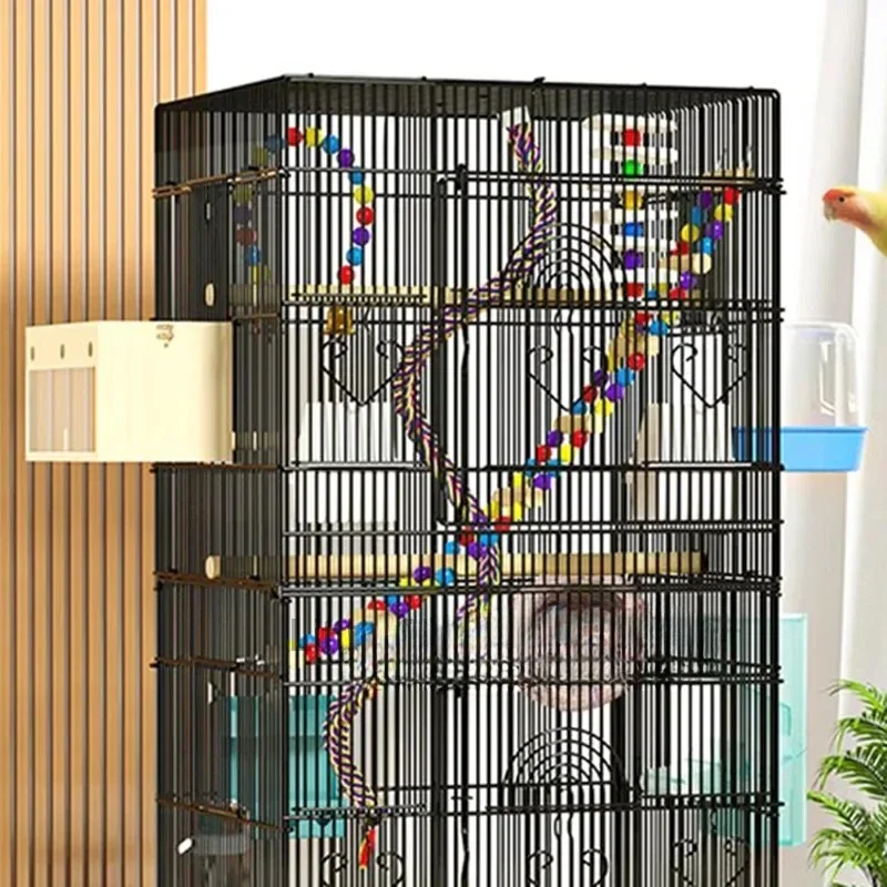 Chinchilla-jaula de pájaros para balcón, alimentador de loro y hámster, refugio protector para aves al aire libre, Oiseaux