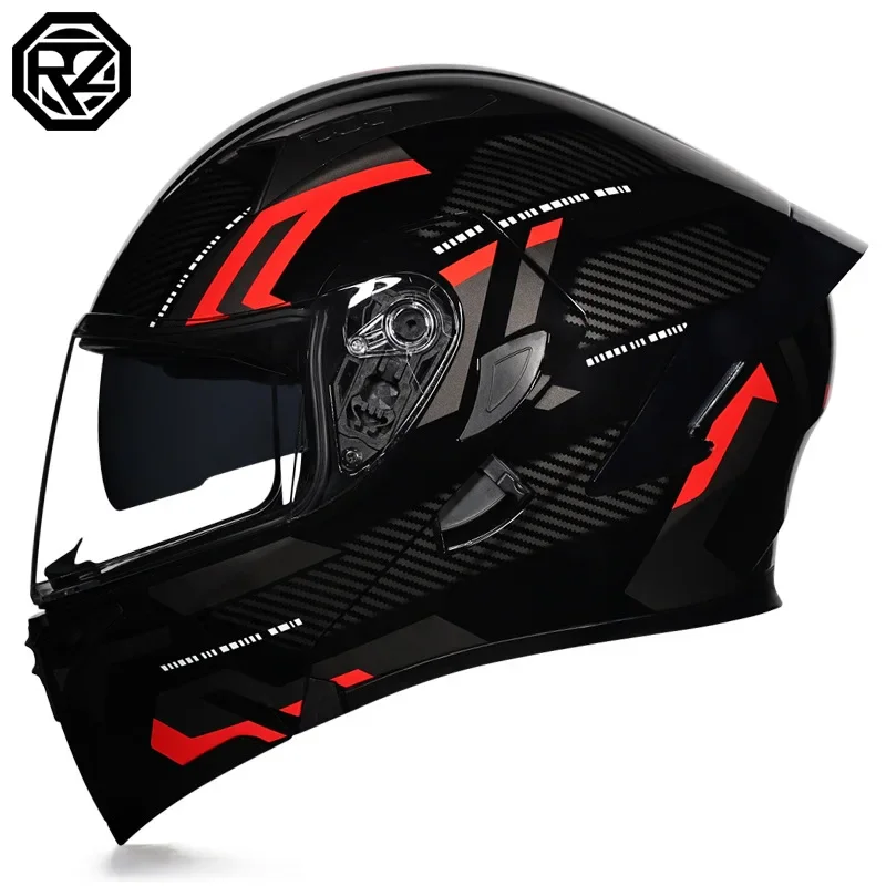 

Unisex Flip-Up Full Face Motorcycle Helmet - Bluetooth Compatible for Tail Riders & Locomotive