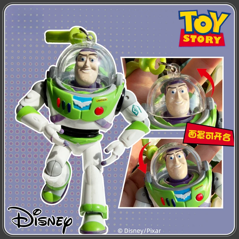 

Брелок Disney Pixar Базз Лайтер с подвижными суставами, фигурка из «Истории игрушек», подвеска для сумки, декоративный аксессуар