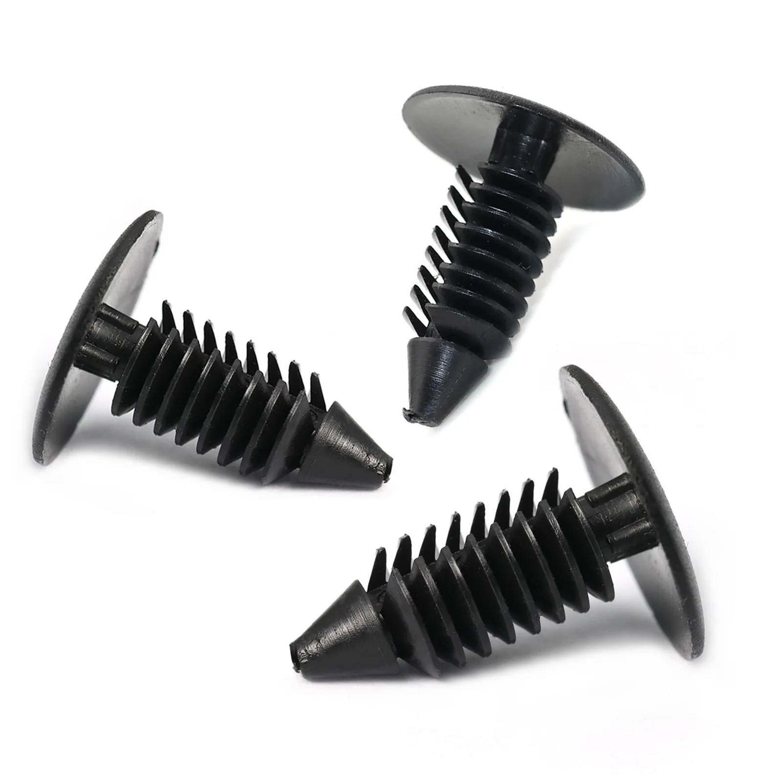 100 Stück 8MM Auto-Befestigungsclips Universelle Kunststoff-Clips für Kotflügel und Stoßstangen Autotür-Zierleisten Stoßstangen-Nieten Clip-Schrauben Befestigungselemente – Detail 6