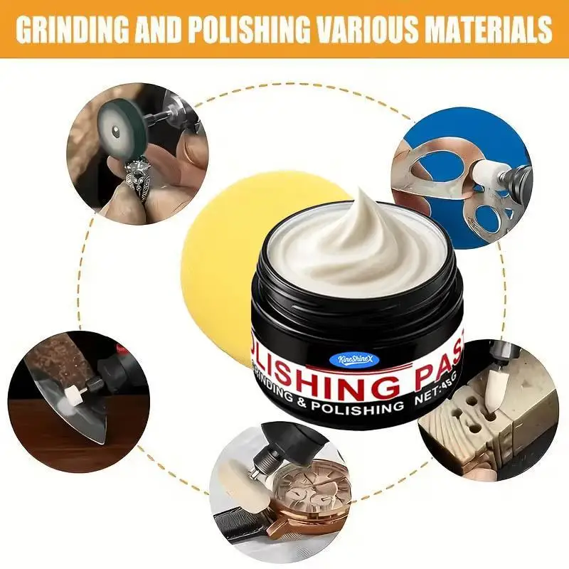 Diamond Polishing Paste Multipurpose Grinding Fluid Metal Jewelry Glass Ceramic Jade Stainless Steel Shining 45g