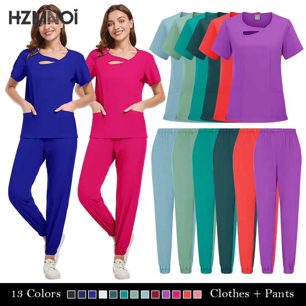 

Medical Uniforms Clothing for Women Scrubs Sets Hospital Doctors Clothes Nurses Accessories Dental Clinic Beauty Salon Workwear