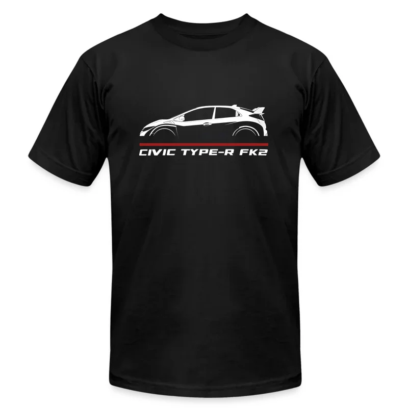 

2024 Men T Shirt Casual Hondas Civic Type-R FK2 2016-2021 Enthusiast T-shirt Graphic Summer Short Sleeves 100% Cotton S-3XL Tee