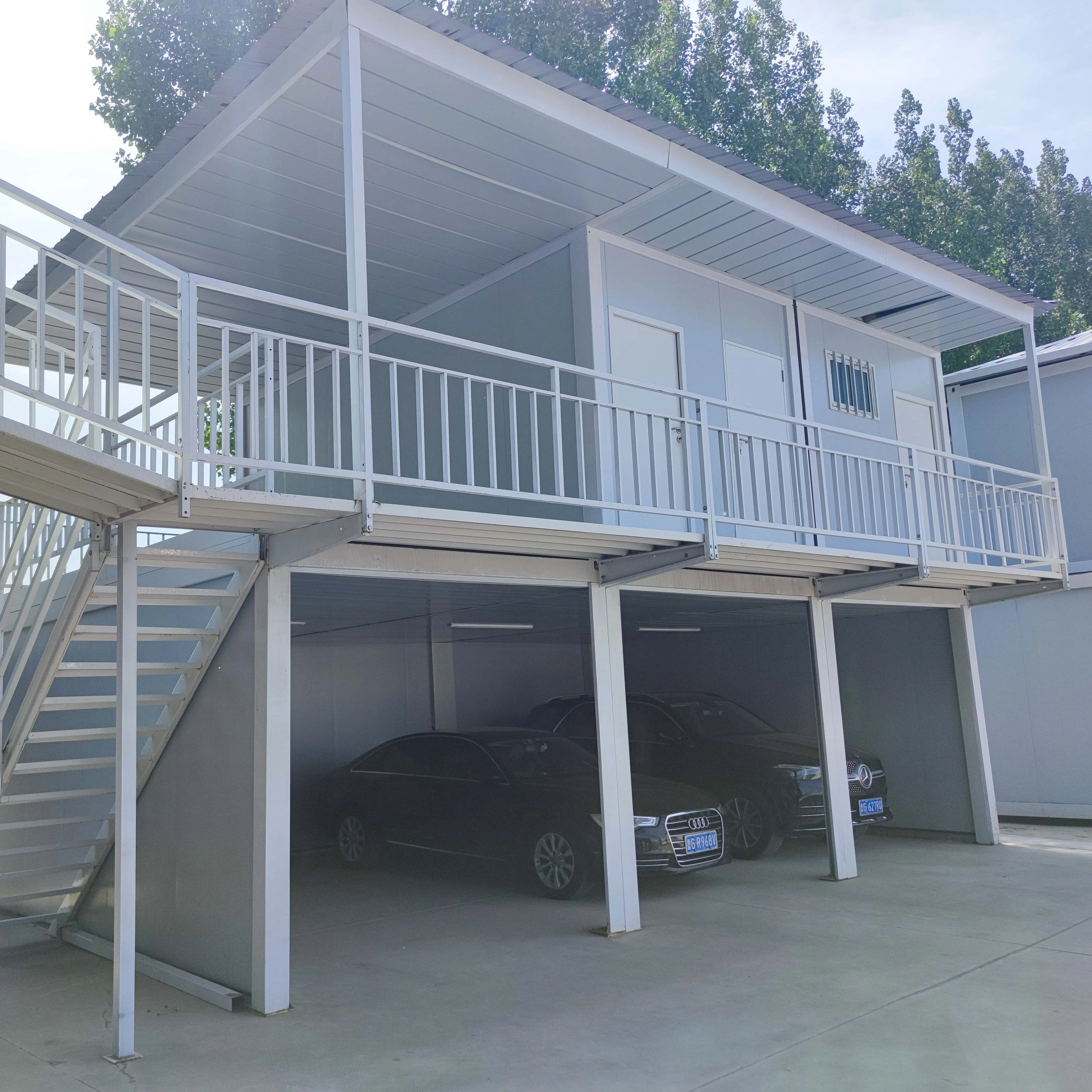 الصين مصنع مخصص الجاهزة الفاخرة الحديثة قطر حزمة مسطحة فيلا 2 3 4 غرفة نوم منزل الحاويات المنزل 20ft 40ft خيارات حجم الصلب