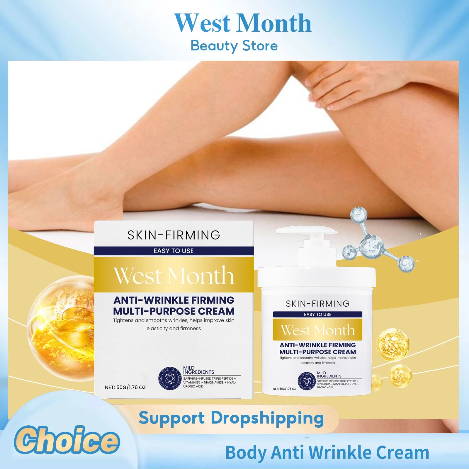 

Body Anti Wrinkle Cream Deep Moisturizing Improve Elasticity Reduce Fine Lines Strengthen Barrier Smoothing Body Firming Cream