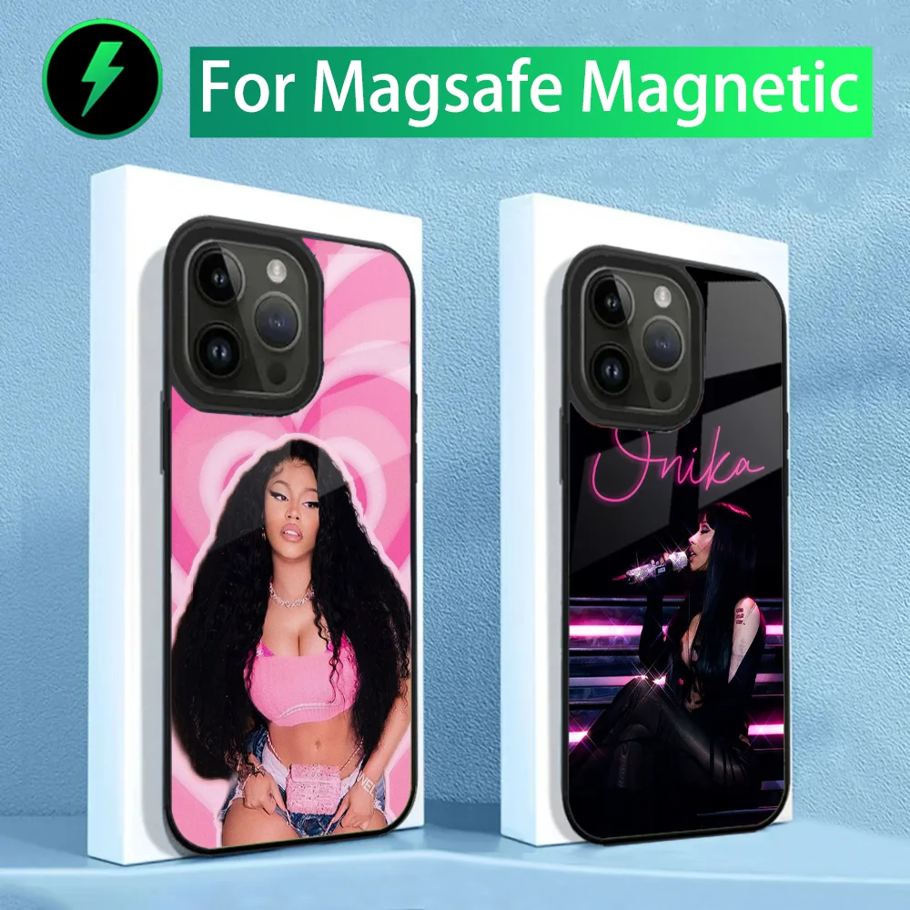 N-Nicki Singer M-Minaj Phone Case For iPhone 15,14,13,12,11,Plus,Pro,Max Mini Magsafe Magnetic Wireless Charging