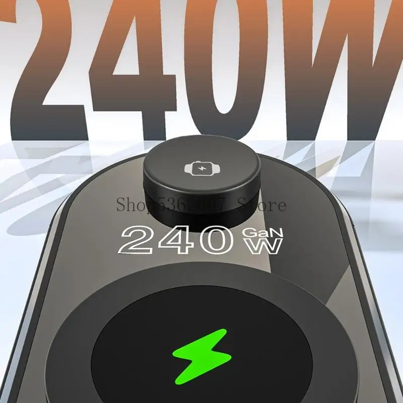 Alarm System 40JB를 특징으로하는 랩탑 용 다기능 240W 충전베이스 8 포트