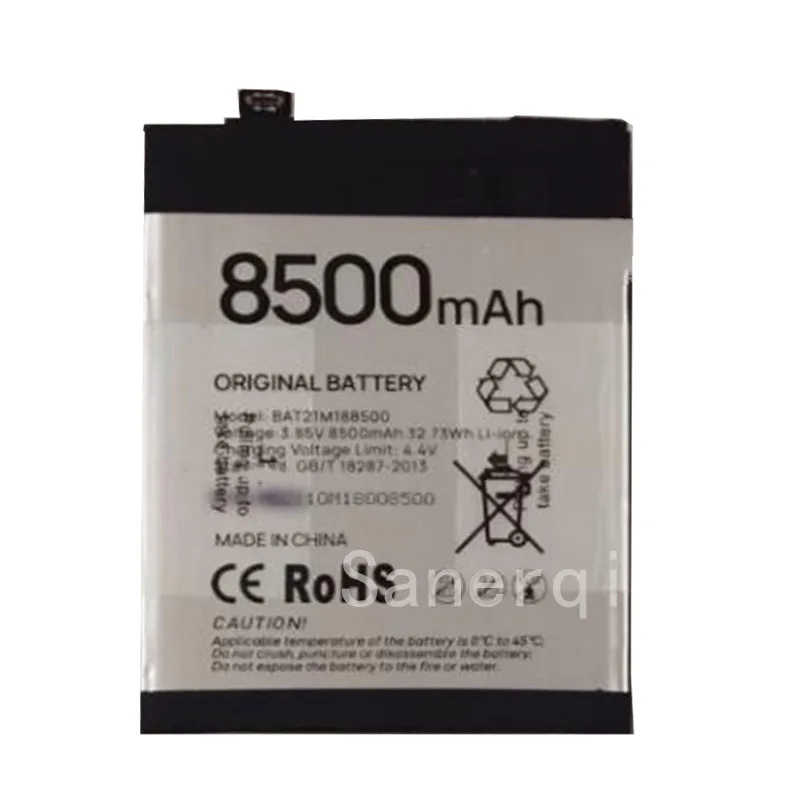 Mobile Phone Battery BAT20ZN1308500 8500mAh For Doogee S86 Pro