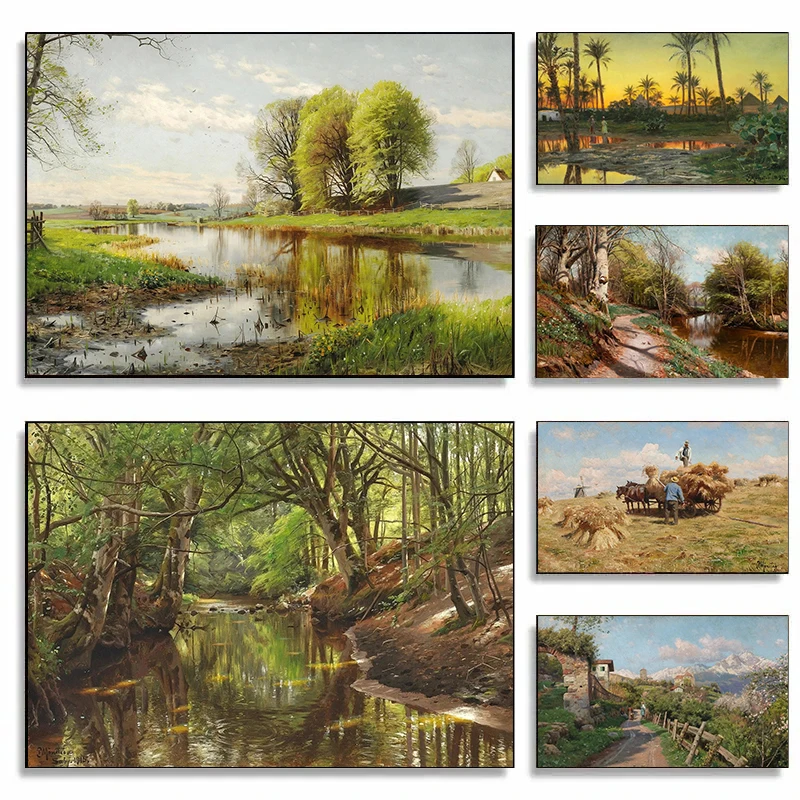 

Nature Countryside Beautiful Scenery Wall Decor Healing Posters for Wall Art Canvas Painting Room Home Decoration Pictures