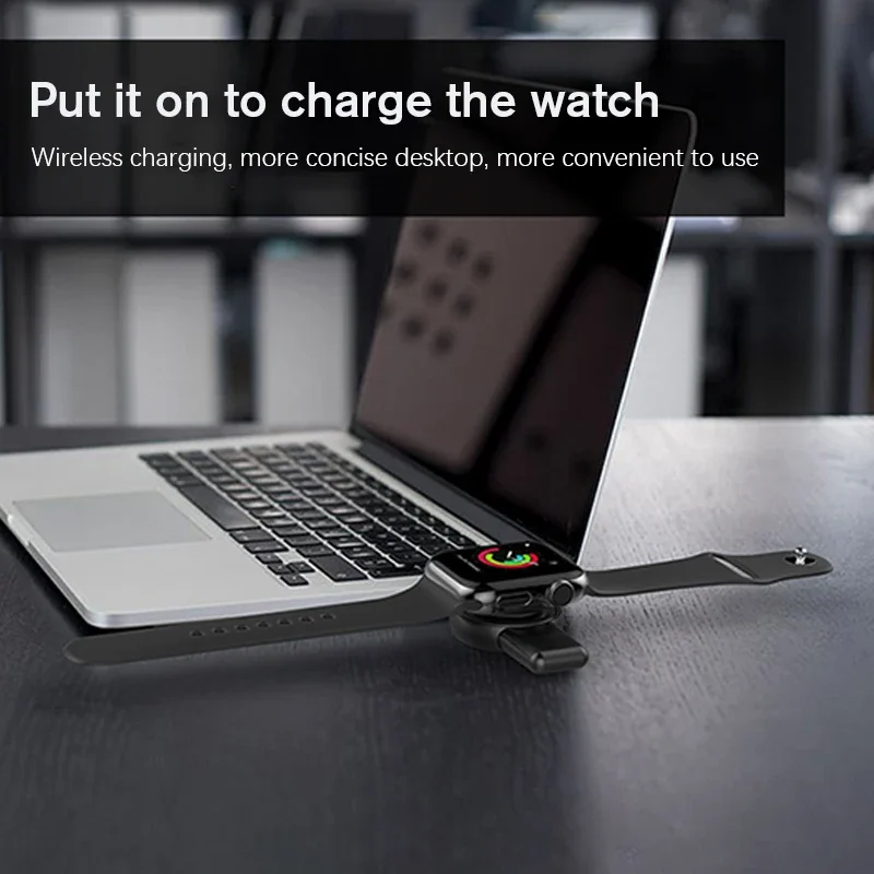 Magnetic Watch 2 in 1 Wireless Charger for Apple Watch 9 8 7 6 5 4 3 SE Samsung Galaxy 6/5/4Pro/4/3 Active Fast Charging Station