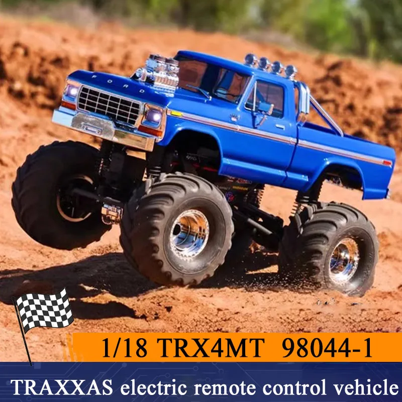 Traxxas New 1/18 Rx4mt Feet F150 K10 Electric Remote Control Vehicle 98044-1 Outdoor Adult Remote Control Toy